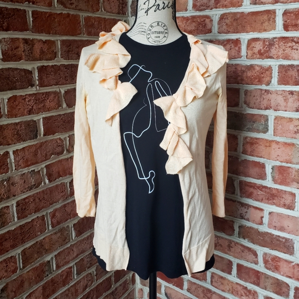 GAP Lightweight Open Floral Cardigan